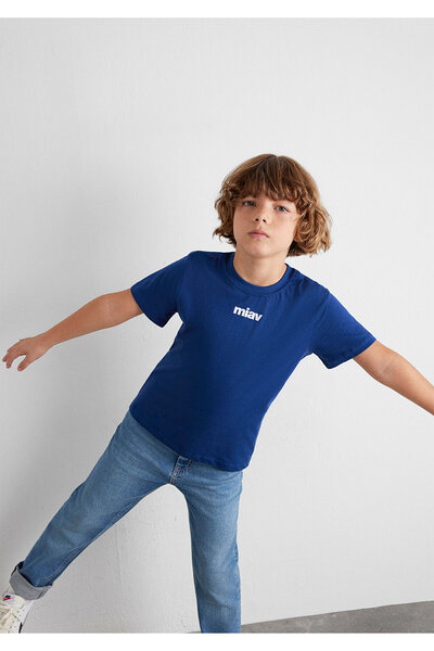Mavi Тъмносиня детска тениска с принт Miav Regular / Regular Fit6633270722