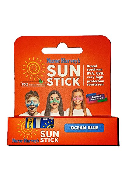 Nurse Harvey's Sun Stick 15gr, and Fun Stick (Ocean Blue color) 95% Natural I...