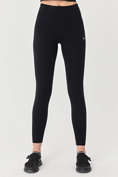 bilcee Kadın Siyah Yüksek Bel Toparlayıcı Full Likralı Sporcu Taytı 9729