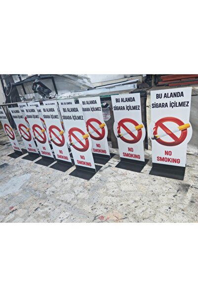 DURAK REKLAM DRK PRINT Sigara Içilmez Levhası Ayaklı