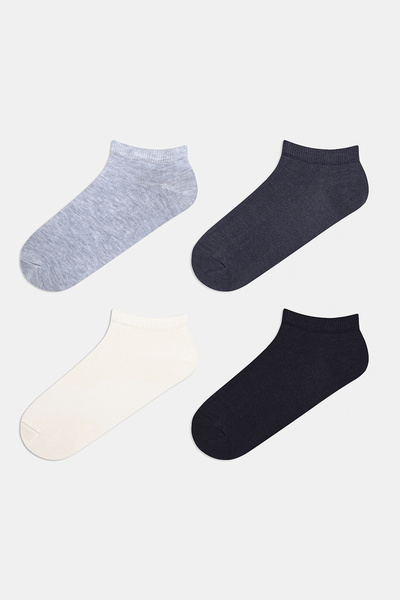 Penti 4 Pairs of Cotton Colored Bootie Socks
