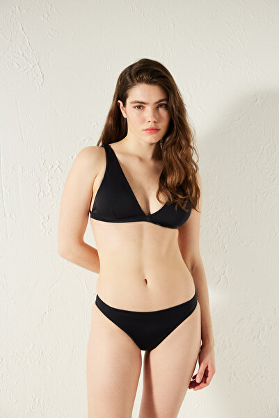 Penti Pantaloni de bikini negri Basic Slip