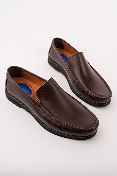 MUGGO WİNSOR Справжня шкіра Без шнурків Зручна підошва Чоловічі класичні лофе...