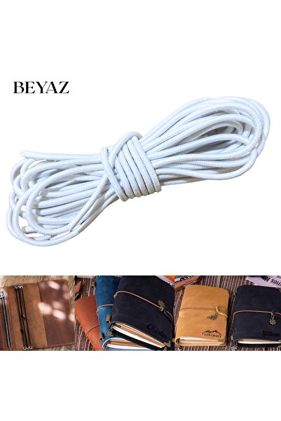 ipekbazaar خيط مطاطي دائري 3 مم، طول 2 متر، لتثبيت غلاف دفتر الملاحظات، والهو...