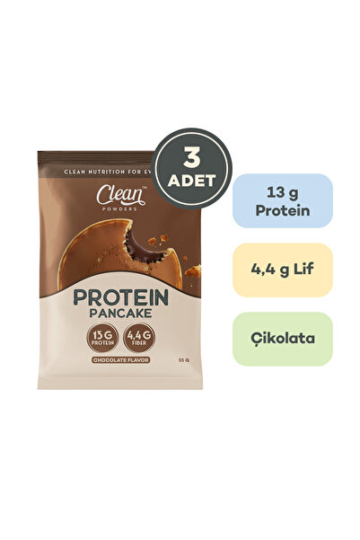 Clean Powders Protein Pancake 55 Gr 3 Adet - Çikolata