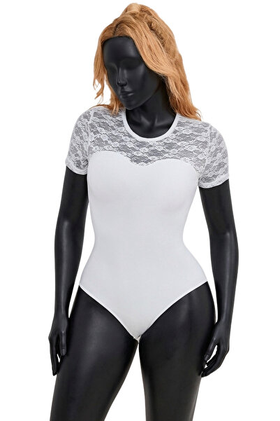 Lingerie and Fashion Style White BodySuit