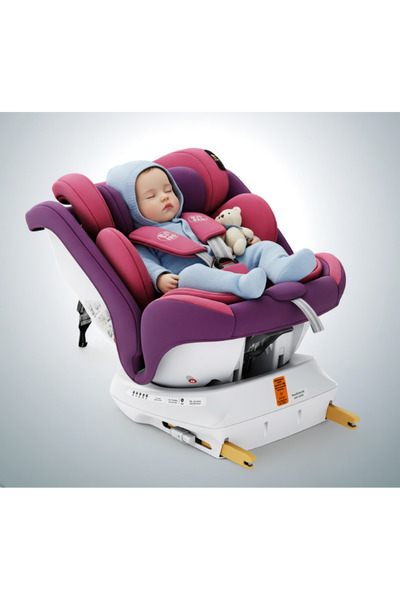 BUF BOOF ® Scaun Auto P100 i-Size R129 Rotativ 360° ISOFIX 40–150 cm (0–36 kg) UnicornPink