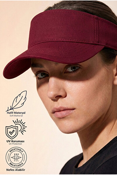 Verahed Șapcă de tenis cu vizor deschis în partea de sus, cu velcro reglabil ...