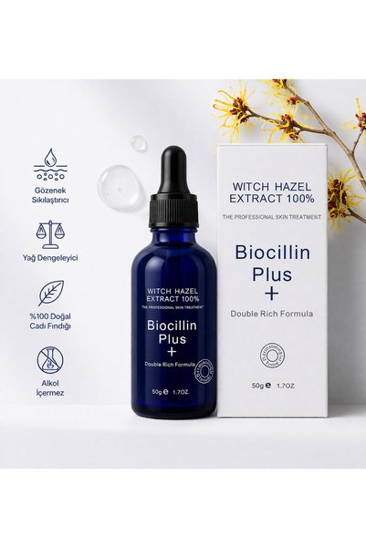 Biocillin Plus Witch Hazel Extract 100% Cadı Yağı Cilt Bakım Serumu 50ml