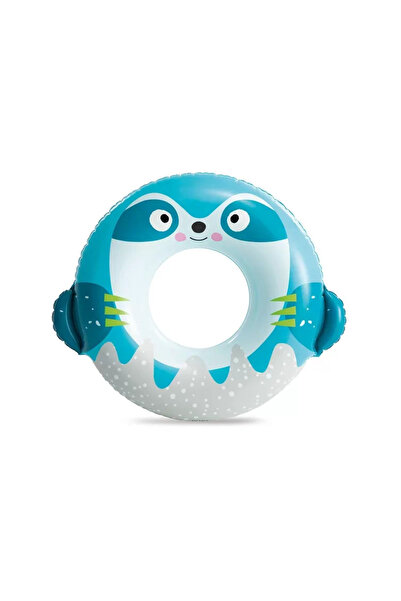 Intex عوامة سباحة للأطفال - - على شكل حيوانات كسول لطيفة - 76 سم (59266)