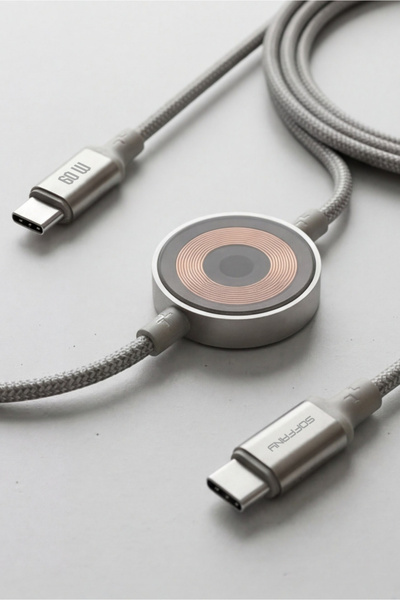 Soffany HM-260 HM-260 60W USB-C hızlı şarj ve Apple Watch Uyumlu Manyetik Şar...