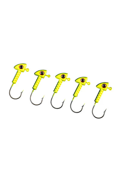 Genel Markalar Jighead - Zoka - Kurşunlu Olta İğnesi - (XH-A 06) - Yeşil Siya...