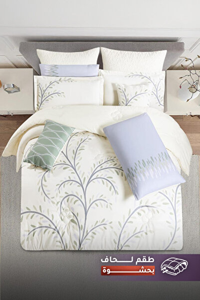 Melen مفارش ميلين | طقم لحاف مزدوج بحشوة سميكة 10 قطع