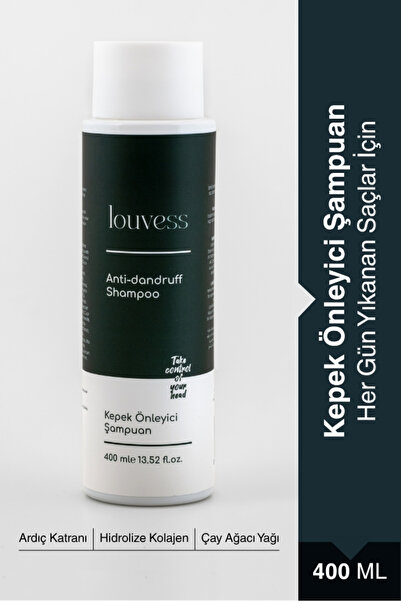 Louvess Kepek Önleyici Şampuan (Çay Ağacı ve Ardıç Katranı İle Güçlendirilmiş...
