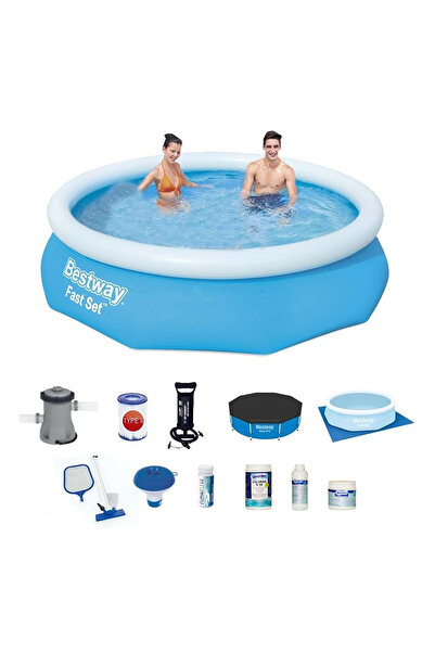 BESTWAY Büyük Şişme Havuz Seti 244x61 Cm 57448 Bw528