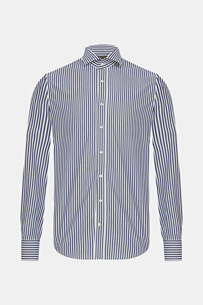 Vakko ÇİZGİLİ DESENLİ GÖMLEK