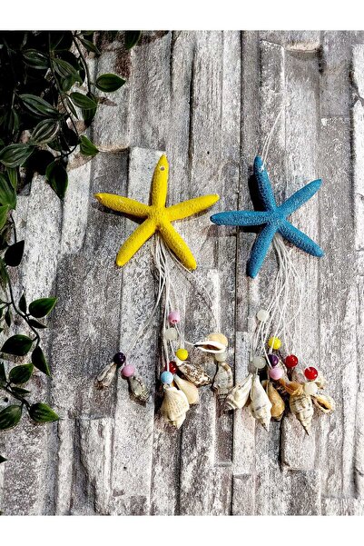 2 Pcs Sea Star Shell Wall Balcony Garden Ornament