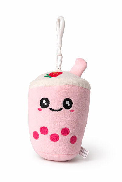 Ecrou Charm cu figurină Bubble Tea roz, breloc Charm-uri cu figurină Bubble T...