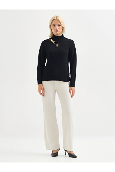 Karaca Kadın Triko Kazak-Siyah