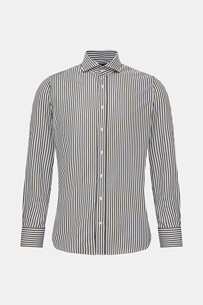 Vakko ÇİZGİLİ DESENLİ GÖMLEK