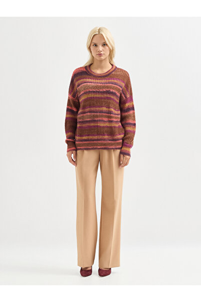 Karaca Kadın Triko Kazak-Kahve