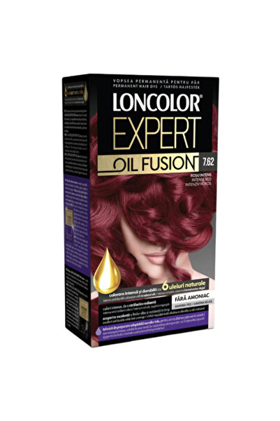 Loncolor Expert Set 2 x Vopsea de Par Permanenta Oil Fusion 7.62 Rosu Intens,...
