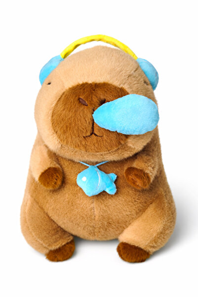 Ecrou Capybara with Headphones Plush 40 cm
