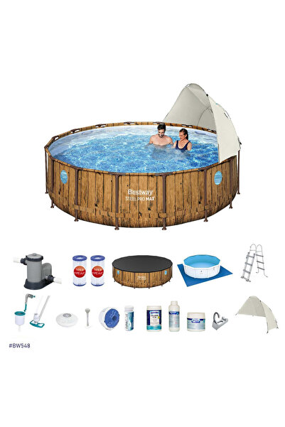 BESTWAY Gölgelikli Prefabrik Havuz Seti 549x122cm Bw548 56977