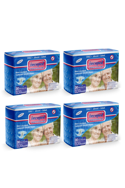 İncoped Highly Absorbent Patient Diapers - Unisex Air-Permeable Soft Textile ...