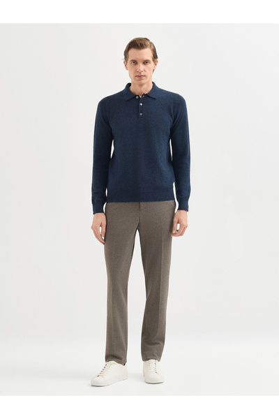 Karaca Erkek Regular Fıt Triko Kazak-İndigo
