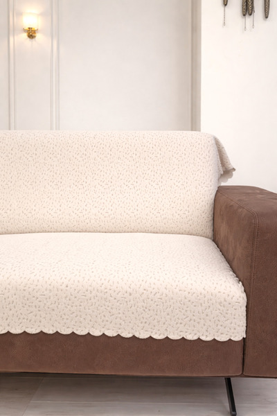 LUNGA VİTA Çita Koltuk Örtüsü Lüks Keçeli Alt Kumaş Kaymaz Koltuk Örtüsü 175x...