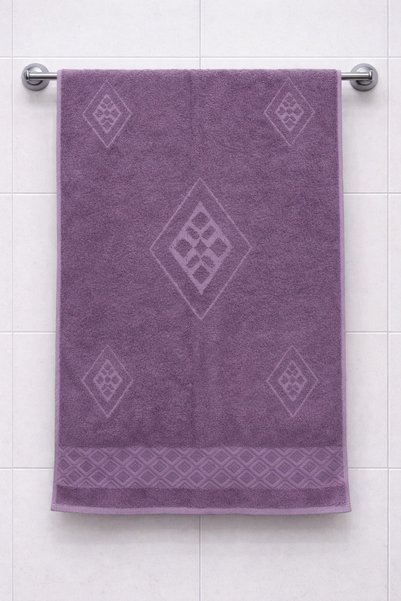 LUNGA VİTA Eponj 100% Cotton 70x140 Jacquard Bath Towel 450 g Patterned