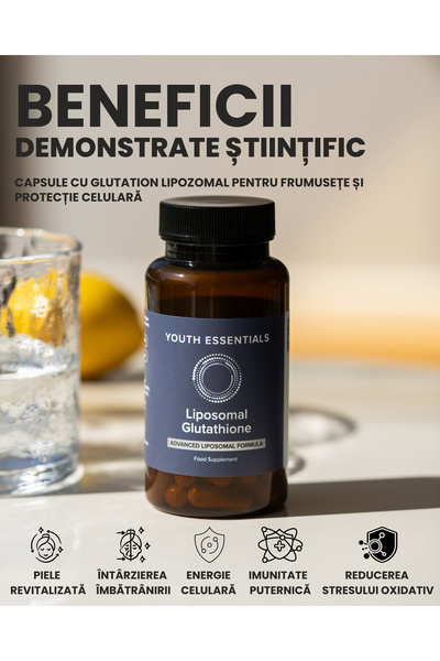 YOUTH ESSENTIALS Glutation lipozomal - 60 capsule vegetale