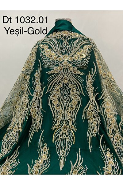 DANTELİSTAN DT 1032.01 YESIL-GOLD