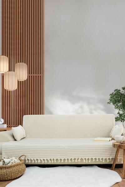 LUNGA VİTA غطاء مقعد بيكيه متعدد الأغراض منسوج من القطن بنسبة 100% من رينو مق...