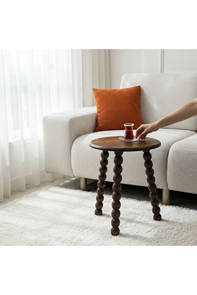 Vera Concept Home Ahşap Sehpa Koltuk Sehpası Yan Sehpa Zigon Sehpa Servis Seh...