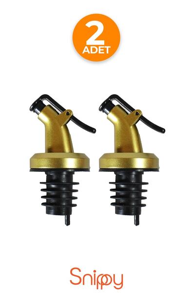 Snippy 2'li Yağdanlık Tıpası Şişe Ucu Servis Aparatı Damlatmaz Gold Şişe Başlığı