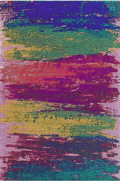 kilim home Covor cu perii colorați și abstracti - Covor de salon cu artă mode...