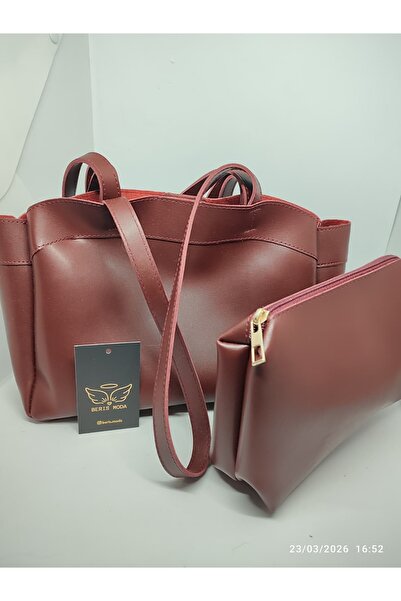 berismoda Women's Leather Loose Comfortable Fit Shoulder Bag with Velvet Insi...