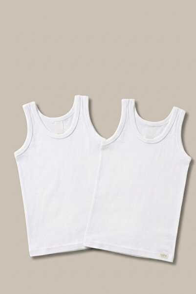 Katia&Bony Συσκευασία 2τμχ Basic Ριμπ πλέξη τεμαχίων Λευκά Αγορίστικα Αθλητικ...