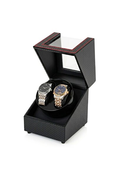 iUni Automatický naťahovač hodiniek, Watch Winder 2, čierny karbón