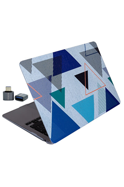 Mcstorey MacBook Air 13,6 inç M5 M4 M2 Kılıf Geometrik Desenli Renkli Lazer B...