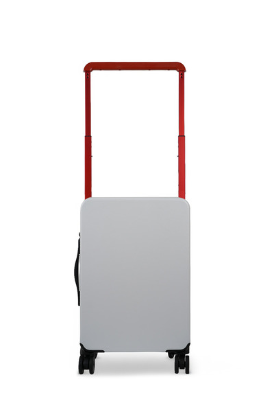 GROUND Jade Kabin Boy Valiz Geniş Çekçekli – Beyaz - 10670