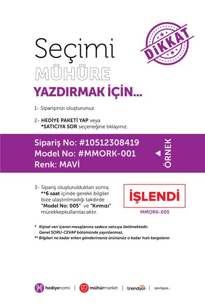 HEDİYENOMİ Mühürmarket > Onay/Ret Eyebrows - Ready-Made Eyebrows - Workplace/Office/Company/Document Eyebrow - Sırdaş 911 - 16X41 mm