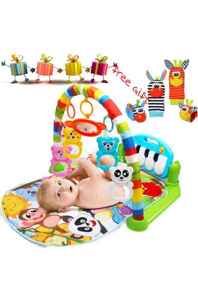 BUNCA 🎹🧸 بساط وسجادة لعب بيانو للأطفال حديثي الولادة 3×1 – موسيقى وألعاب تر...