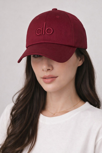 ÖNDER MODA Șapcă sport de baschet unisex cu broderie pentru femei - Roșu Claret