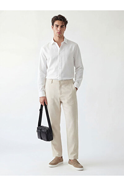 LC Waikiki Timeless Clothing & Timeless Choices Standard Fit Linen Blend Men'...