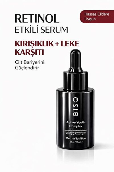 Bisque Active Youth Complex Leke & Kırışıklık Karşıtı Serum Doğal Retinol (Re...