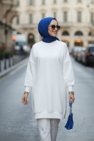 Neva Style 30644E Model Ecru Hijab Tunica