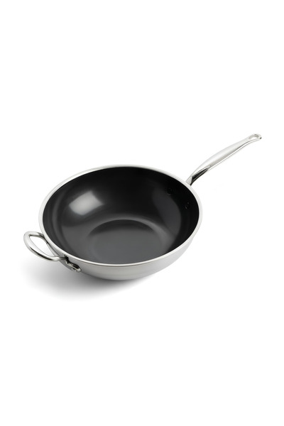 Greenpan مقلاة ووك من بريميير ثيرمولون سيراميك غير قابلة للالتصاق مقاس 30 سم